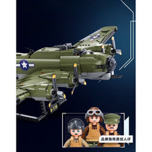 Load image into Gallery viewer, 1270PCS MOC Military B-17 GS Air Fighter Plane Figure Model Toy Building Block Brick Gift Kids DIY Set New 1:44
