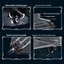 Load image into Gallery viewer, 879PCS MOC Military J-50S Sixth Stealth Air Fighter Jet Figure Model Toy Building Block Brick Gift Kids DIY Set New 1:44
