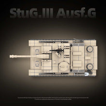 Load image into Gallery viewer, 940PCS MOC Military StuG.III Ausf.G Sturmgeschütz III Tank Figure Model Toy Building Block Brick Gift Kids DIY Set New
