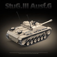Load image into Gallery viewer, 940PCS MOC Military StuG.III Ausf.G Sturmgeschütz III Tank Figure Model Toy Building Block Brick Gift Kids DIY Set New

