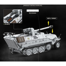 Load image into Gallery viewer, 1123PCS MOC Military SD.KFZ.251/22 PAKWAGEN Half Track Armored Vehicle Figure Model Toy Building Block Brick Gift Kids DIY Set New 1:28
