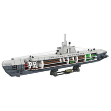 Load image into Gallery viewer, 1469PCS MOC Military Large Type U XXI Submarine Model Toy Building Block Brick Gift Kids DIY Set New
