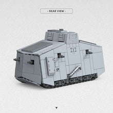 Load image into Gallery viewer, 920PCS MOC Military A7V Heavy Tank Model Toy Building Block Brick Gift Kids DIY Set New 1:35
