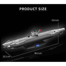 Load image into Gallery viewer, 3565PCS MOC Military Large U BOOT U-96 VIIC Submarine Model Toy Building Block Brick Gift Kids DIY Set New 1:72
