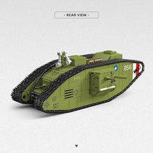 Load image into Gallery viewer, 900PCS MOC Military Heavy Tank MK.V Model Toy Building Block Brick Gift Kids DIY Set New 1:35
