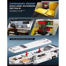 Load image into Gallery viewer, 1180PCS MOC Technic Speed White Luxury Home Motorhome RV Sports Model Toy Building Block Brick Gift Kids DIY Set New
