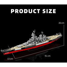 Load image into Gallery viewer, 2568PCS MOC Military Large USS Missouri BB-63 Battleship Ship Model Toy Building Block Brick Gift Kids DIY Set New 1:300
