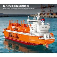Load image into Gallery viewer, 1342PCS MOC Moss Type LNG Vessel Model Toy Building Block Brick Gift Kids DIY Set New
