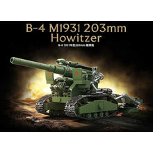 Load image into Gallery viewer, 605PCS MOC Military B-4 M1931 203mm Howitzer Tank Model Toy Building Block Brick Gift Kids DIY Set New

