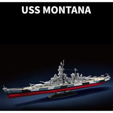 Load image into Gallery viewer, 2956PCS MOC Military Large USS Montana Class Battleship BB-67 Model Toy Building Block Brick Gift Kids DIY Set New 1:300
