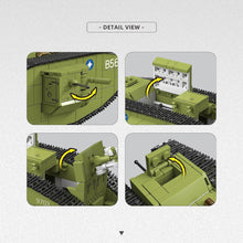 Load image into Gallery viewer, 900PCS MOC Military Heavy Tank MK.V Model Toy Building Block Brick Gift Kids DIY Set New 1:35
