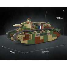 Load image into Gallery viewer, 1766PCS MOC Military CHAR 2C Tank Model Toy Building Block Brick Gift Kids DIY Set New 1:35

