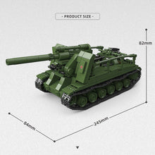 Load image into Gallery viewer, 885PCS MOC Military S-51 Self Propelled Tank Model Toy Building Block Brick Gift Kids DIY Set New 1:40

