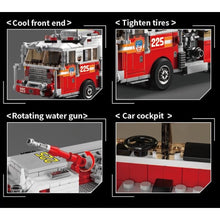 Load image into Gallery viewer, 1052PCS MOC Red Responder Fire Engine Truck Model Toy Building Block Brick Gift Kids DIY Set New
