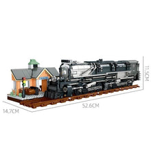 Load image into Gallery viewer, 1277PCS MOC Union Pacific Big Boy Steam Locomotive Train Station Scene Model Toy Building Block Brick Gift Kids DIY Set New
