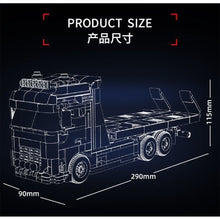 Load image into Gallery viewer, 670PCS MOC Military Technic Speed White FH16 Mega Flatbed Tow Pro Truck Model Toy Building Block Brick Gift Kids DIY Set New
