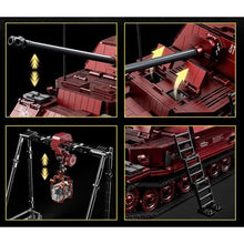 Load image into Gallery viewer, 2125PCS MOC Military Red Large Jagdpanzer Tiger/P Heavy Tank Destroyer Scene Model Toy Building Block Brick Gift Kids DIY Set New 1:28
