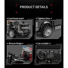 Load image into Gallery viewer, 594PCS MOC Military Technic Speed Black F150 Heavy Duty Tow Pro Truck Model Toy Building Block Brick Gift Kids DIY Set New

