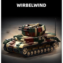 Load image into Gallery viewer, 1474PCS MOC Military Flakpanzer IV Wirbelwind Tank Model Toy Building Block Brick Gift Kids DIY Set New 1:28
