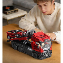 Load image into Gallery viewer, 1728PCS MOC Technic Speed Red Scania Truck Trailer Set Sports Car Model Toy Building Block Brick Gift Kids DIY Set New
