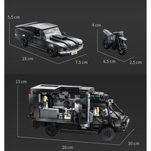 Load image into Gallery viewer, 2135PCS MOC Technic Speed Unimog RV Recreational Vehicle Camper Flatbed Trailer Muscle Sports Car Motorcycle Bike Model Toy Building Block Brick Gift Kids DIY Set New
