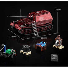 Load image into Gallery viewer, 2125PCS MOC Military Red Large Jagdpanzer Tiger/P Heavy Tank Destroyer Scene Model Toy Building Block Brick Gift Kids DIY Set New 1:28
