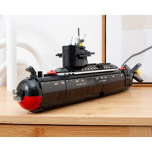 Load image into Gallery viewer, 515PCS Military WW2 PLA Type 094 Jin-Class Strategic Nuclear Submarine Figure Model Toy Building Block Brick Gift Kids
