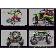 Load image into Gallery viewer, 2680PCS Technic Jeep Wrangler Off Road SUV Car Yellow Static Version Model Building Block Brick Toy Gift Set Kids New Compatible Lego
