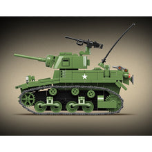 Load image into Gallery viewer, 601PCS Military WW2 M3A1 Stuart Light Tank Figure Model Toy Building Block Brick Gift Kids Compatible Lego
