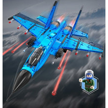 Load image into Gallery viewer, 1481PCS Military WW2 J-15 Air Fighter Plane Figure Model Toy Building Block Brick Gift Kids Compatible Lego
