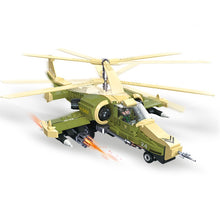 Load image into Gallery viewer, 356PCS WW2 Military Kamov KA50 Helicopter Figure Model Toy Building Block Brick Gift Kids Compatible Lego
