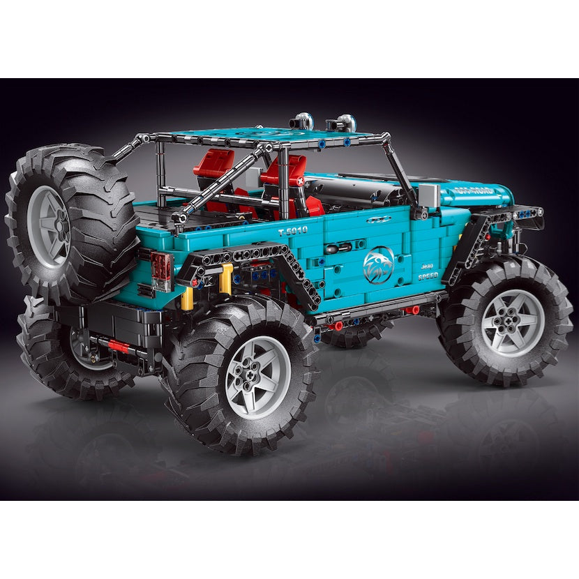 2680PCS Technic Jeep Wrangler Off Road SUV Car Blue Static Version Mo –  mycrazybuy store