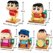 Load image into Gallery viewer, MOC Crayon Shinchan Toru Kazama Sakurada Comic Cartoon Figure Toy Model Building Block Brick Gift Kids Compatible Lego
