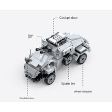 Load image into Gallery viewer, 289PCS Military WW2 Sdkfz 221 Wheeled Armored Vehicle Car Figure Model Toy Building Block Brick Gift Kids
