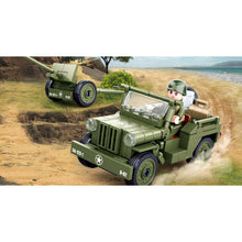Load image into Gallery viewer, 143PCS Military WW2 Willys Jeep Car Vehicle Figure Model Toy Building Block Brick Gift Kids Compatible Lego
