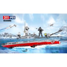 Load image into Gallery viewer, 311PCS Military WW2 Type 054A Frigates Jiangkai Class Ship Figure Model Toy Building Block Brick Gift Kids Compatible Lego
