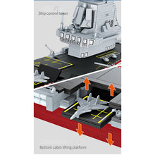 Load image into Gallery viewer, 1832PCS Military WW2 003 Aircraft Carrier China Ship Model Toy Building Block Brick Gift Kids Compatible Lego
