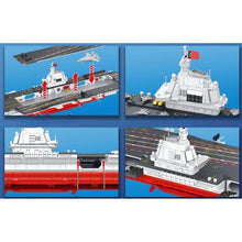 Load image into Gallery viewer, 3126PCS Military WW2 Large Fujian Class 003 Aircraft Carrier Figure Model Toy Building Block Brick Gift Kids Compatible Lego
