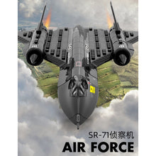 Load image into Gallery viewer, 183PCS Military US SR-71 Black Bird Lockheed Airplane Model Toy Building Block Brick Gift Kids Compatible Lego
