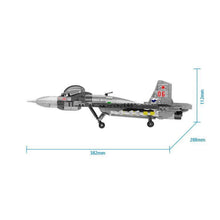 Load image into Gallery viewer, 835PCS Military WW2 Sukhoi Su-27 Flanker Air Fighter Aircraft Figure Model Toy Building Block Brick Gift Kids
