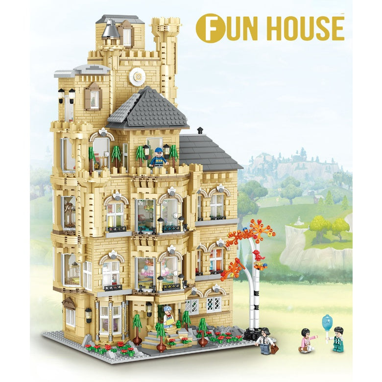 4851PCS MOC Micro Mini City Street Fun House Shop Figure Model Toy Building Block Brick Gift Kids Display DIY