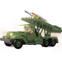 Load image into Gallery viewer, 731PCS Military WW2 BM-13 Rocket Artillery Katyusha Truck Figure Model Toy Building Block Brick Gift Kids
