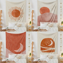 Load image into Gallery viewer, Tapestry Home Decor Wall Hanging Living Bed room Tablecloth Moon Sun Raw Natural
