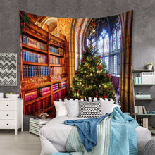 Load image into Gallery viewer, Tapestry Home Decor Wall Hanging Living Room Bedroom Christmas Tree bookshelf
