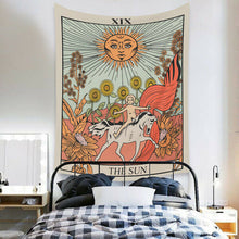 Load image into Gallery viewer, Tapestry Home Decor Wall Hanging Living Bed room Tablecloth Bohemia Tarot Sun

