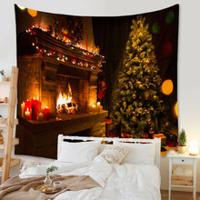 Load image into Gallery viewer, Tapestry Home Decor Wall Hanging Living Room Bedroom Christmas Santa Fireplace
