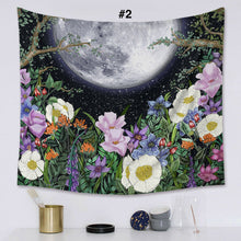 Load image into Gallery viewer, Tapestry Home Decor Wall Hanging Living Room Bedroom Tablecloth Moon Flora Star

