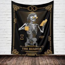 Load image into Gallery viewer, Tapestry Home Decor Wall Hanging Living Bed room Tablecloth Skull Tarot Reader
