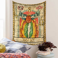 Load image into Gallery viewer, Tapestry Home Decor Wall Hanging Living Bed room Tablecloth Tarot Card Justice
