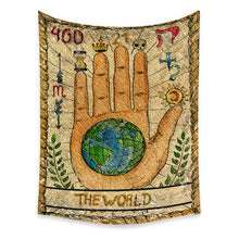 Load image into Gallery viewer, Tapestry Home Decor Wall Hanging Living Bed room Tablecloth Tarot Card World
